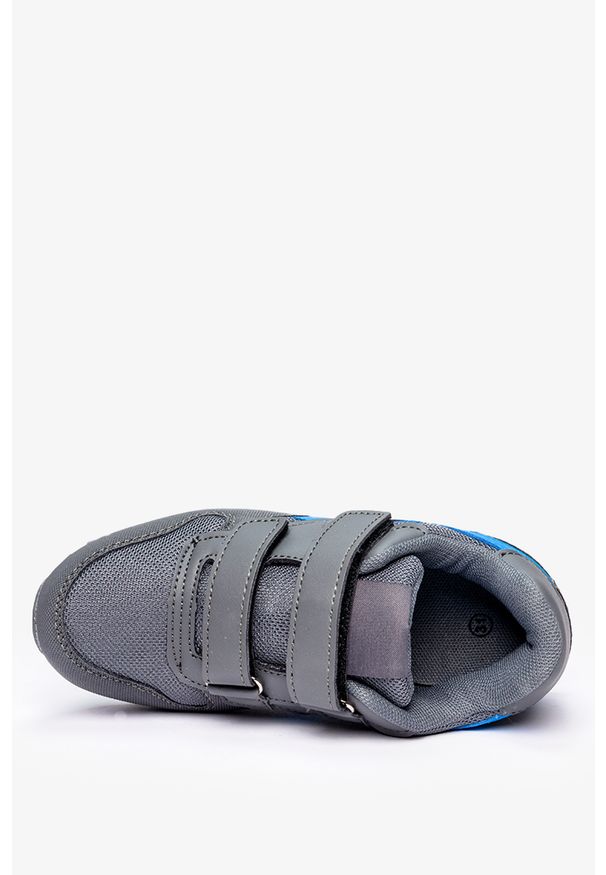 Casu - Szare buty sportowe na rzepy casu c913. Zapięcie: rzepy. Kolor: szary, wielokolorowy, niebieski