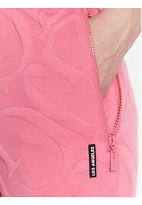 Guess Spodnie dresowe Adelaide V3GB01 KBIN0 Różowy Regular Fit. Kolor: różowy. Materiał: dresówka, syntetyk