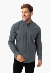 Volcano - Koszula z długim rękawem, Regular Fit, K-BENTU. Okazja: na co dzień. Kolekcja: plus size. Materiał: bawełna, materiał. Długość rękawa: długi rękaw. Długość: długie. Styl: casual #1