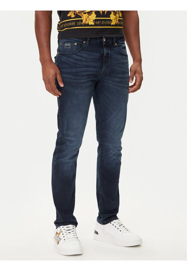Versace Jeans Couture Jeansy 79GAB5D0 CDWAB Granatowy Slim Fit. Kolor: niebieski