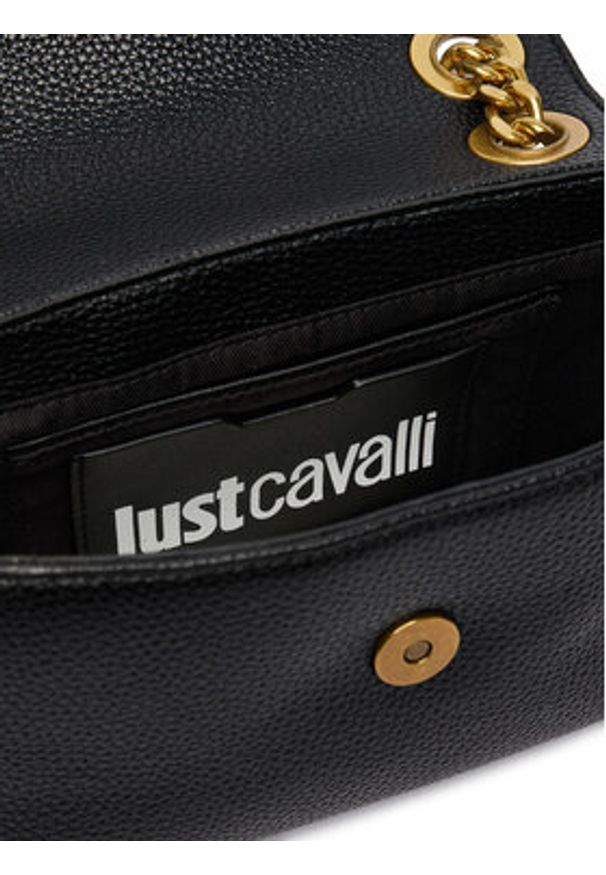 Just Cavalli Torebka 80RA4BF5 ZSB81 Czarny. Kolor: czarny. Materiał: skórzane