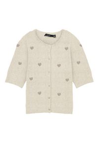 Vero Moda Kardigan Doffy 10330795 Beżowy Regular Fit. Kolor: beżowy. Materiał: syntetyk #3