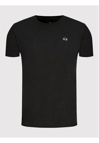 La Martina T-Shirt CCMR04 JS206 Czarny Regular Fit. Kolor: czarny. Materiał: bawełna #4