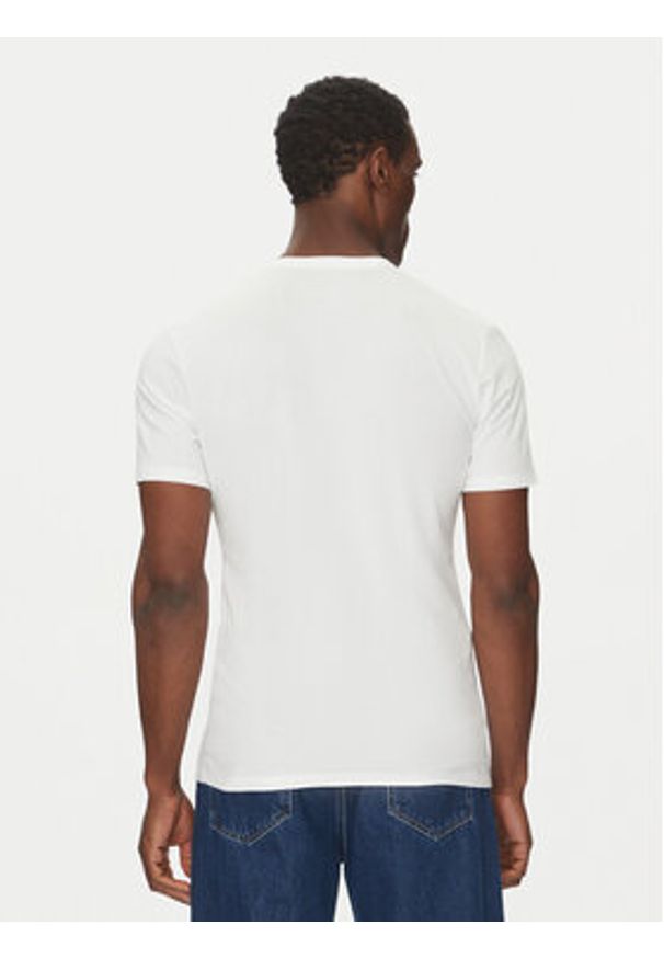 Calvin Klein Underwear Komplet 3 t-shirtów LV00NB4186 Biały Slim Fit. Kolor: biały. Materiał: syntetyk