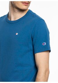 Koszulka Champion Premium Small C Logo T-Shirt (214674-BS035). Kolor: niebieski. Materiał: materiał