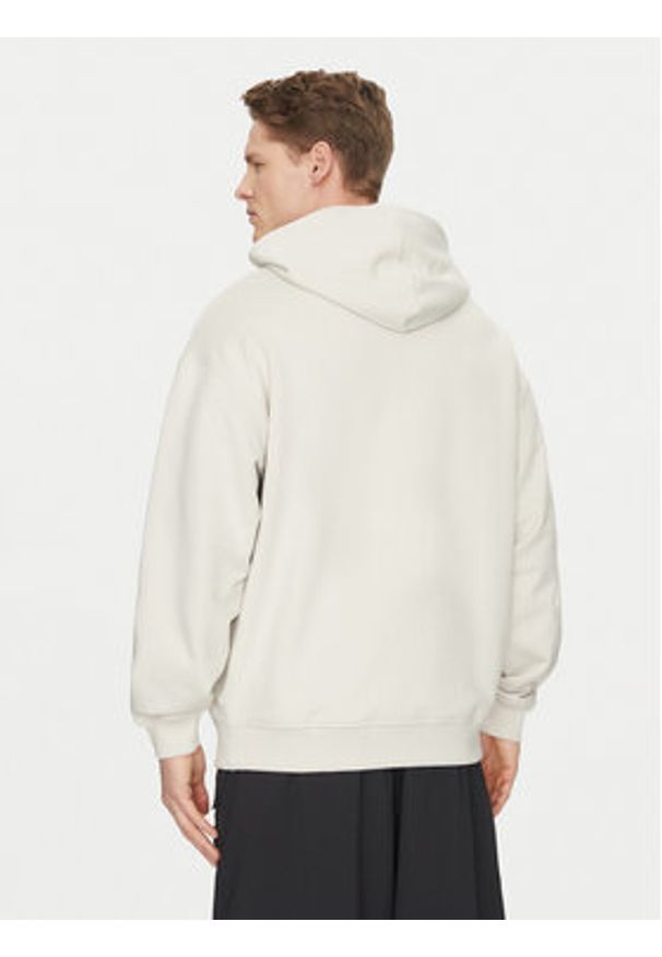 Adidas - adidas Bluza Premium Essentials JD3299 Beżowy Loose Fit. Kolor: beżowy. Materiał: bawełna