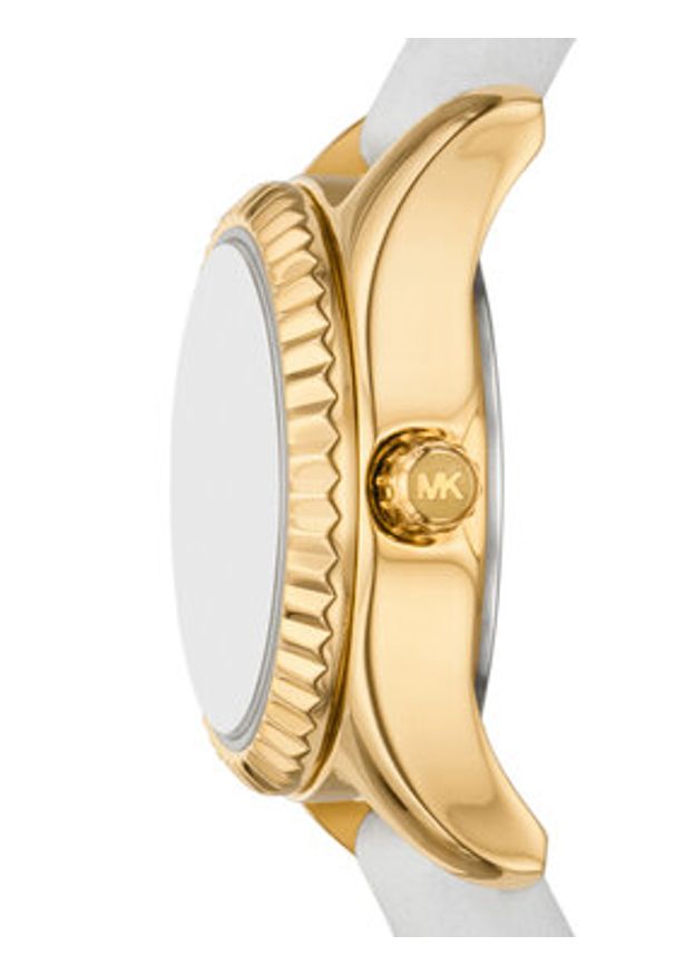 Michael Kors Zegarek Lexington MK4900 Biały. Kolor: biały. Materiał: skóra