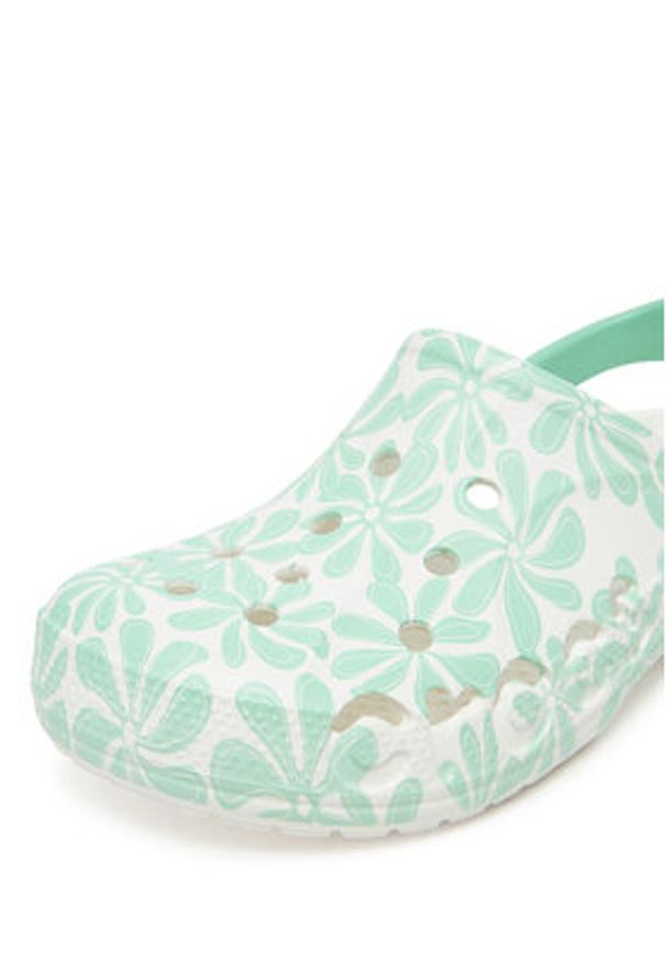 Crocs Klapki BAYA GRAPHIC CLOG 206230-3U3 Biały. Kolor: biały