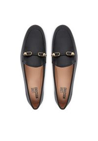 Love Moschino - LOVE MOSCHINO Loafersy JA10031G1OIE0000 Czarny. Kolor: czarny. Materiał: skóra #6