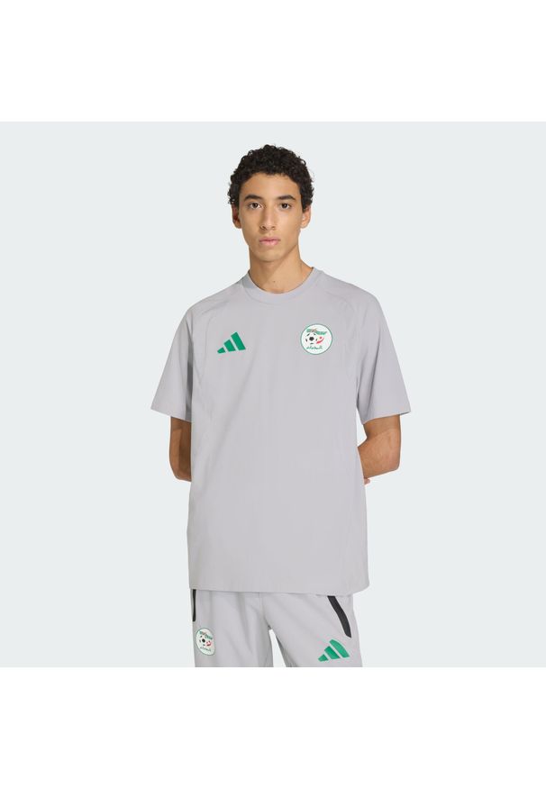 Adidas - Koszulka Algeria Tiro Tech. Kolor: szary. Sport: piłka nożna