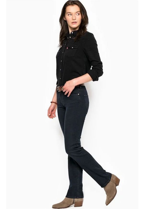 Lee - LEE MARION STRAIGHT DAMSKIE SPODNIE JEANSOWE CHROME WASH L301GCAJ