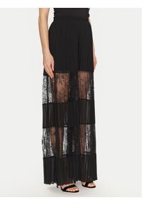 TwinSet - TWINSET Spodnie palazzo 251TP2782 Czarny Wide Leg. Kolor: czarny. Materiał: syntetyk
