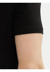Karl Lagerfeld - KARL LAGERFELD T-Shirt 755087 552235 Czarny Regular Fit. Typ kołnierza: dekolt w karo. Kolor: czarny. Materiał: bawełna