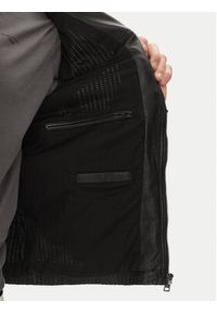 Serge Pariente Kurtka skórzana Leni Czarny Slim Fit. Kolor: czarny. Materiał: skóra