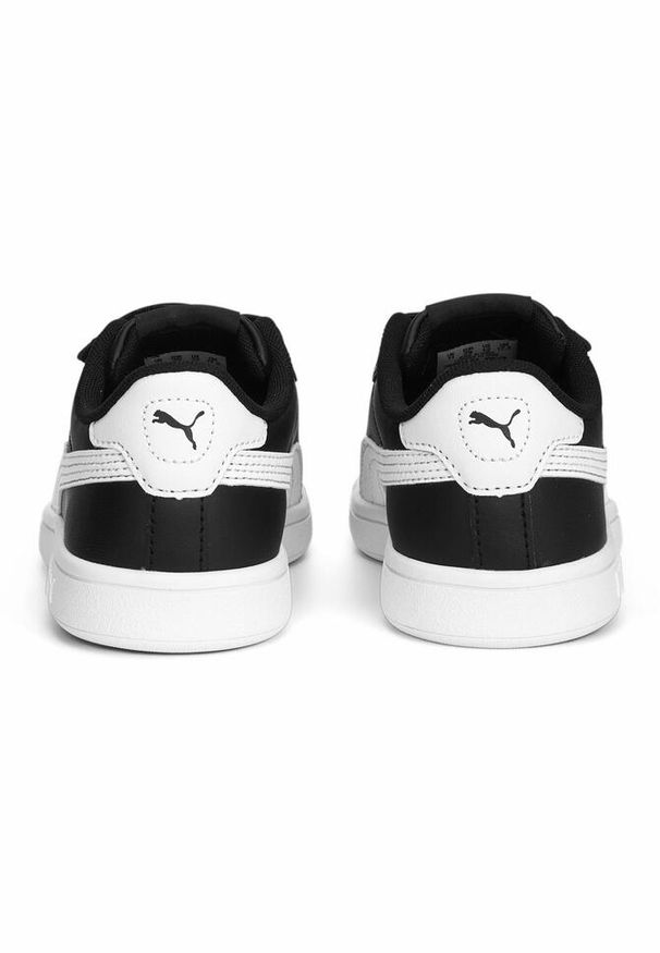 Puma - Dziecięce skórzane sneakersy Smash 3.0 V PUMA Black White. Kolor: biały, czarny, wielokolorowy. Materiał: skóra