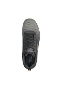 skechers - Buty do chodzenia męskie Skechers 232399LTGY. Zapięcie: sznurówki. Kolor: zielony. Materiał: guma, tkanina. Szerokość cholewki: normalna. Sport: turystyka piesza