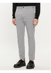 Hugo Chinosy David222D 50468314 Szary Slim Fit. Kolor: szary. Materiał: bawełna #1