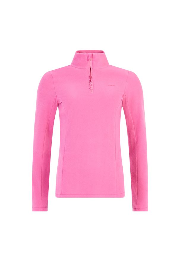 Damski polar 1/4 zip Protest Remutez. Kolor: wielokolorowy, czerwony, różowy. Materiał: polar. Sezon: zima