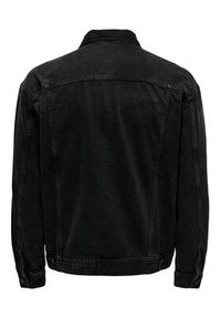 Only & Sons Kurtka jeansowa 22025429 Czarny Regular Fit. Kolor: czarny. Materiał: jeans, bawełna #6