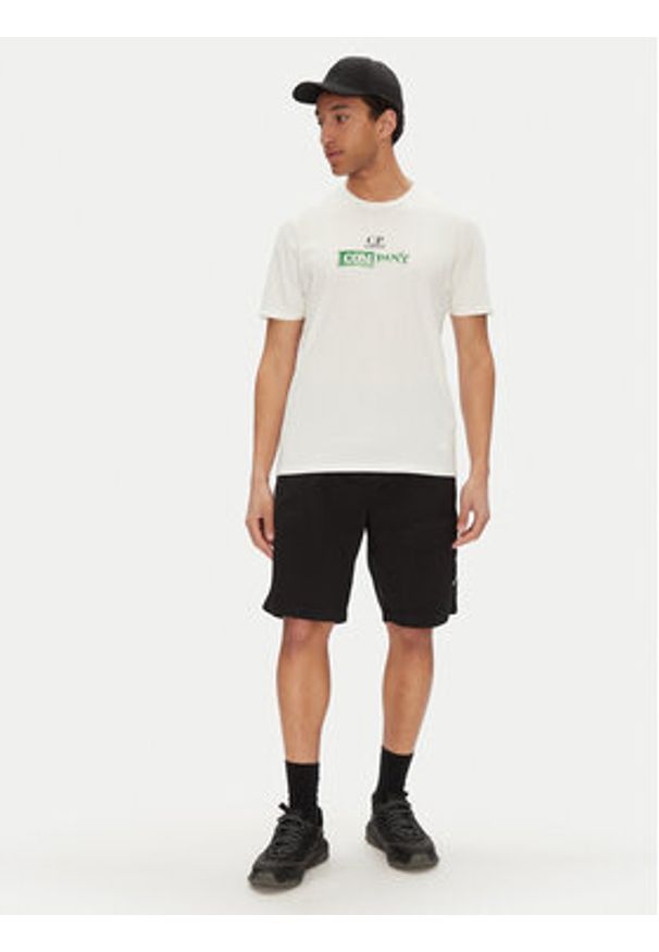 C.P. Company T-Shirt 18CMTS307A005431G Biały Regular Fit. Kolor: biały. Materiał: bawełna