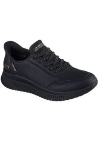 skechers - Adidasy Skechers Bobs Squad 4 - Key Look, Kobiety. Kolor: czarny. Materiał: skóra ekologiczna, materiał. Sport: fitness