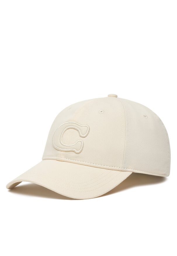 Czapka z daszkiem Coach. Kolor: kremowy