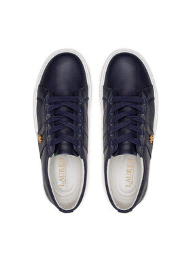 Lauren Ralph Lauren Tenisówki Janson II 802849533001 Granatowy. Kolor: niebieski. Materiał: skóra