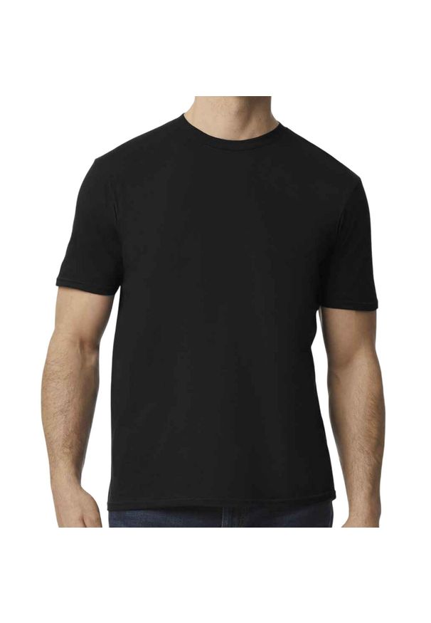 GILDAN - Koszulka Softstyle EZ Unisex Dla Dorosłych. Kolor: czarny. Sport: turystyka piesza