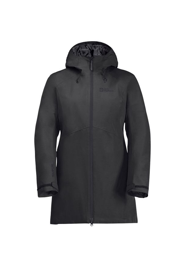 Kurtka zimowa damska Jack Wolfskin Heidelstein Ins. Kolor: czarny, szary, wielokolorowy. Materiał: puch. Sezon: zima. Sport: turystyka piesza