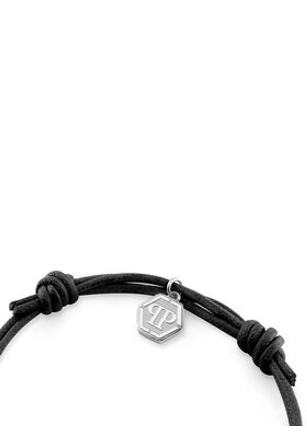 Philipp Plein - PHILIPP PLEIN Bransoletka Linked PJYEA17BU Czarny. Kolor: czarny