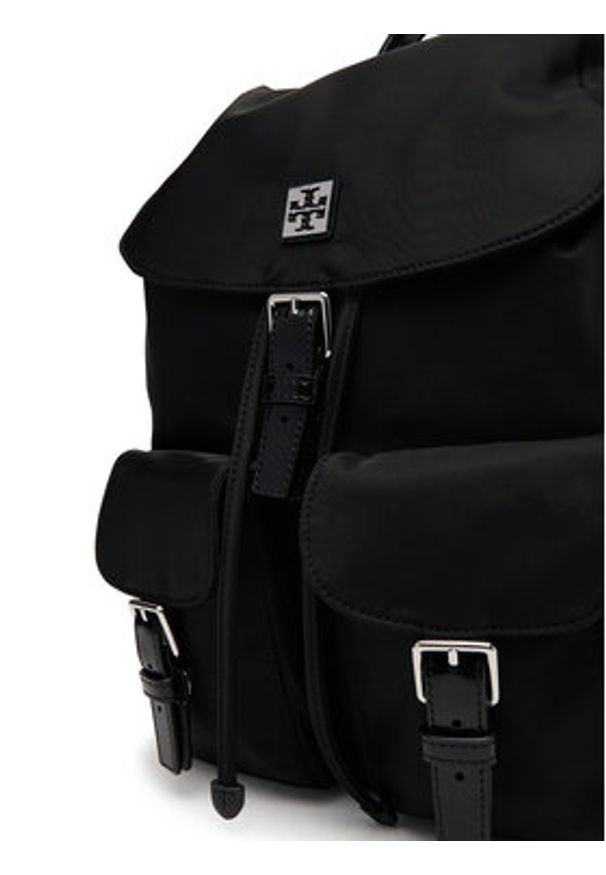 Tory Burch Plecak Virginia 169165 Czarny. Kolor: czarny. Materiał: materiał