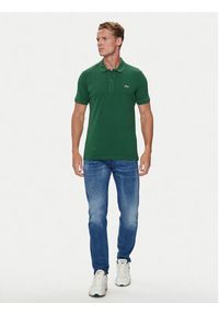 Lacoste Polo PH4012 Zielony Slim Fit. Typ kołnierza: polo. Kolor: zielony. Materiał: bawełna #6