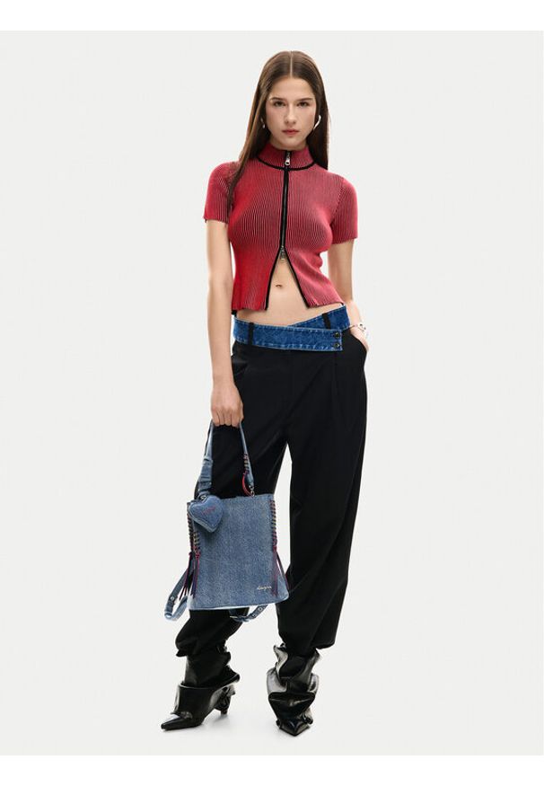 Desigual Plecak 26SAKD08 Niebieski. Kolor: niebieski. Materiał: materiał