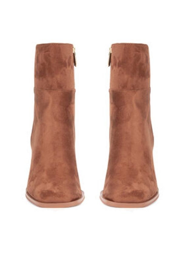 Nine West Botki WFA3361-1 Brązowy. Kolor: brązowy. Materiał: materiał