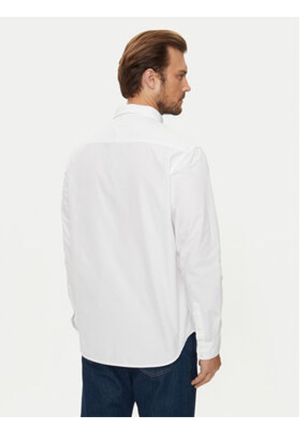 Guess Jeans Koszula M4YH37 WGCF1 Biały Regular Fit. Kolor: biały. Materiał: bawełna