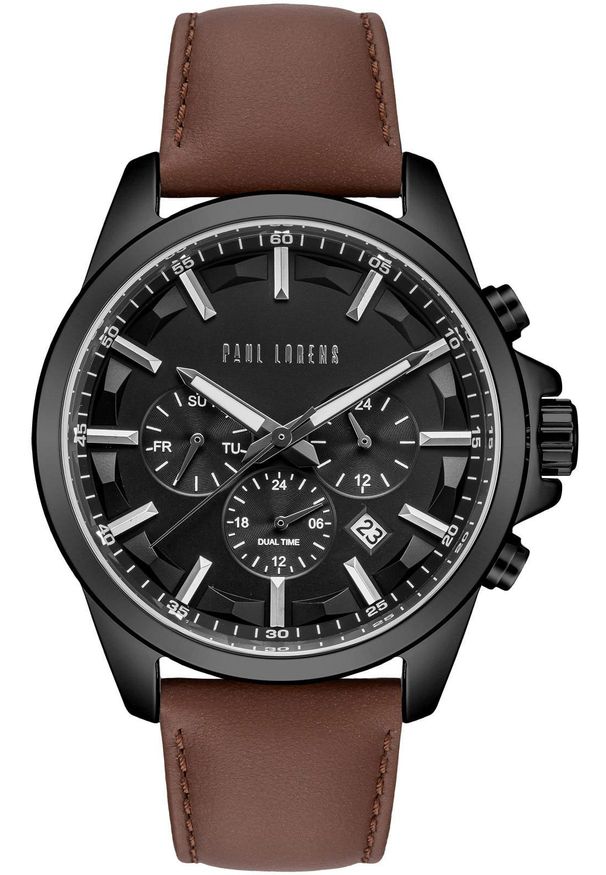Paul Lorens - ZEGAREK MĘSKI PAUL LORENS - PL20010A-1B2 (zg379d) + BOX