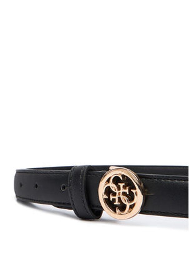 Guess Pasek Damski BW9304 P5420 Czarny. Kolor: czarny. Materiał: skóra