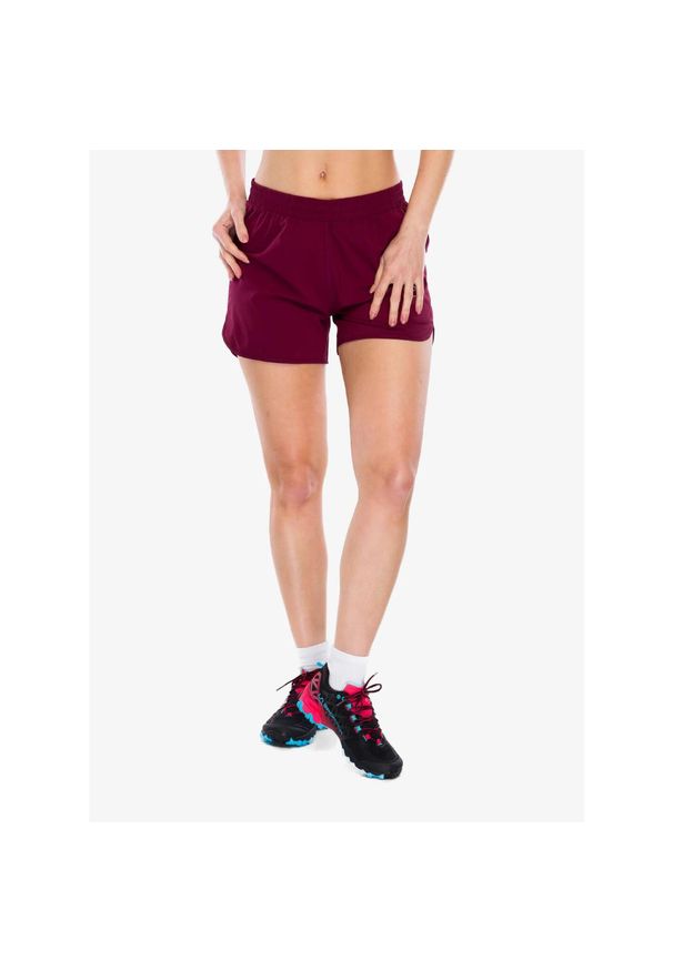 LA SPORTIVA - Spodenki do biegania damskie La Sportiva Sudden Short. Kolor: czerwony. Długość: krótkie