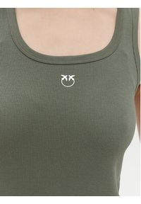 Pinko - PINKO Top Calcolatore 100807 Zielony Regular Fit. Kolor: zielony. Materiał: bawełna #5