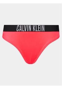 Calvin Klein Swimwear Dół od bikini KW0KW02509 Czerwony. Kolor: czerwony. Materiał: syntetyk