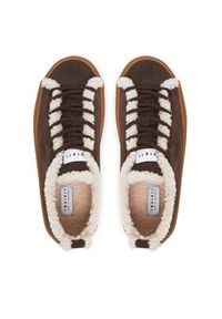 Inuikii Sneakersy Shearling Low 1001.001.0242 Brązowy. Kolor: brązowy. Materiał: zamsz, skóra #2