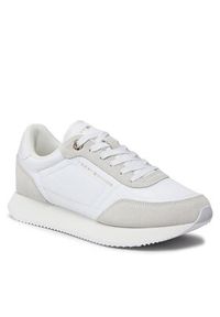 TOMMY HILFIGER - Tommy Hilfiger Sneakersy Essential Runner FW0FW07681 Biały. Kolor: biały
