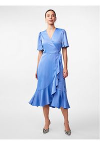 YAS Sukienka koktajlowa Thea 26028890 Niebieski Standard Fit. Kolor: niebieski. Materiał: syntetyk. Styl: wizytowy #1