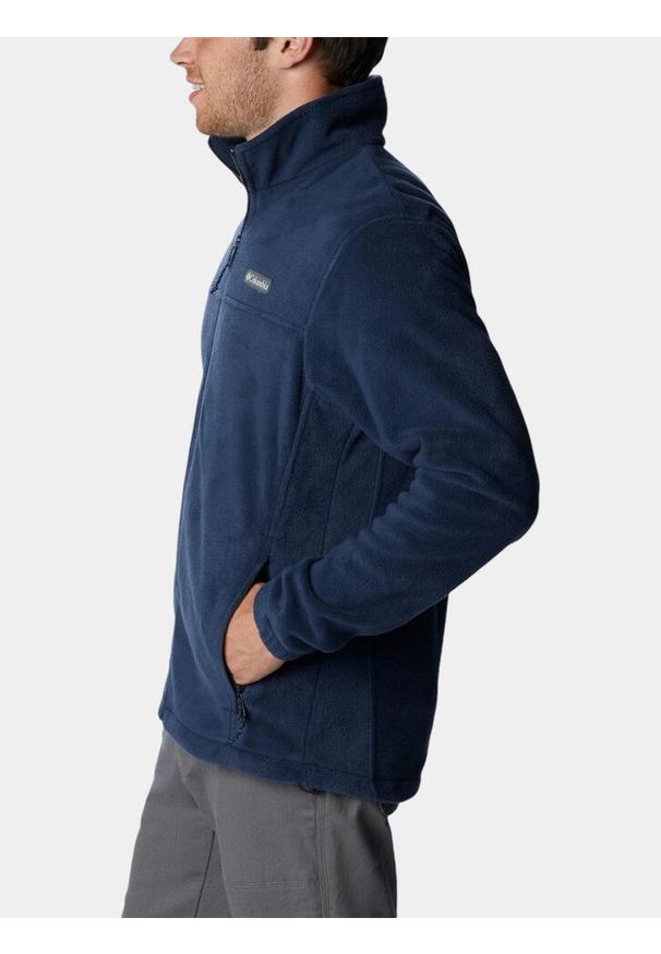 columbia - Polarowy sweter męski Columbia Sns Mountain Full Zip 2.0. Kolor: niebieski. Materiał: polar