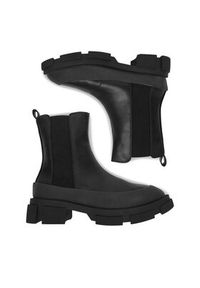 DeeZee Botki 13059-2-BLACK PU Czarny. Kolor: czarny. Materiał: materiał #8