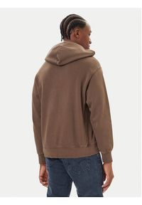 Levi's® Bluza Authentic A8435-0033 Brązowy Relaxed Fit. Kolor: brązowy. Materiał: bawełna #2