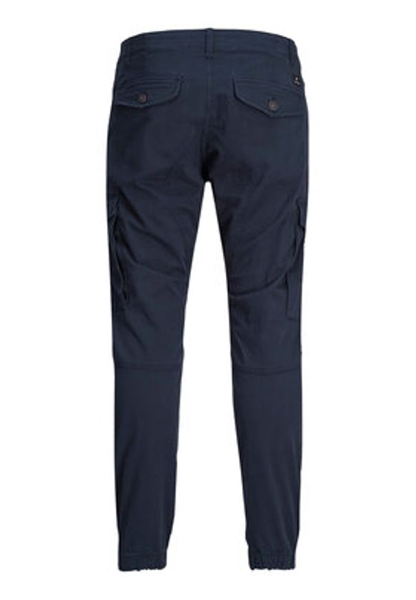 Jack & Jones Spodnie materiałowe Paul 12169582 Granatowy Tapered Fit. Kolor: niebieski. Materiał: bawełna
