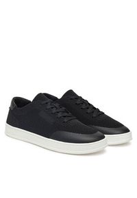 Calvin Klein Sneakersy Low Top Lace Up Knit HM0HM01726 Czarny. Kolor: czarny. Materiał: materiał