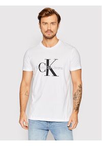 Calvin Klein Jeans T-Shirt J30J320935 Biały Slim Fit. Kolor: biały. Materiał: bawełna #3