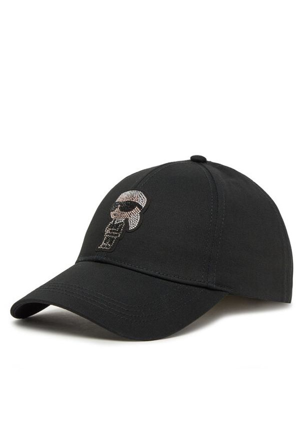 Karl Lagerfeld - KARL LAGERFELD Czapka z daszkiem A2W33062 Czarny. Kolor: czarny. Materiał: bawełna